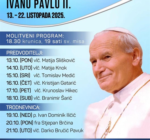 Devetnica i proslava župne svetkovine sv. Ivana Pavla II. u Jelkovcu